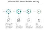 administrative model of decision making example