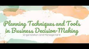 5 planning techniques and tools in business decision making