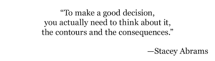 making decisions without thinking