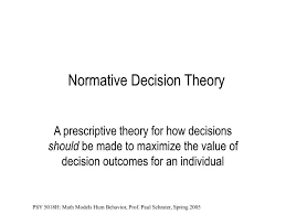 normative model of decision making