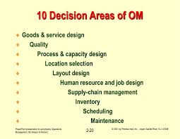 10 operations management decisions